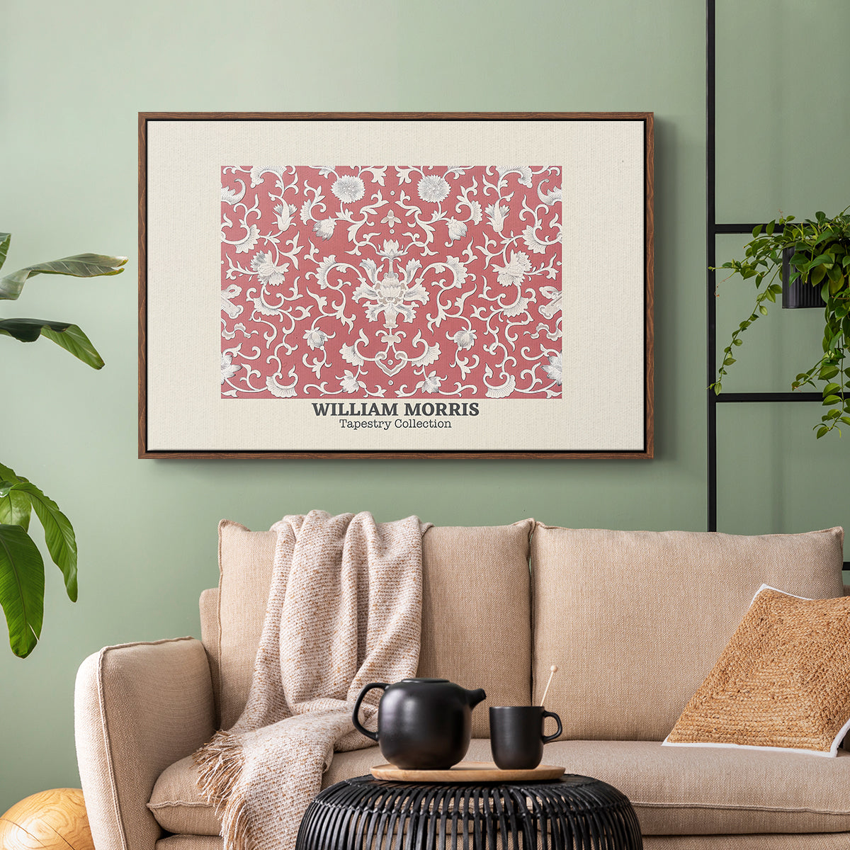 Examples of Chinese Ornament, Pl. XCV (Morris Inspired), 1867 - Floater Framed Canvas Print
