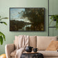 Souvenir of the Environs of Lake Nemi, 1865 - Floater Framed Canvas Print