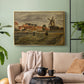 The Potato Harvest, c. 1875 - Floater Framed Canvas Print