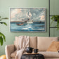 Sloop, Nassau, 1899 - Floater Framed Canvas Print