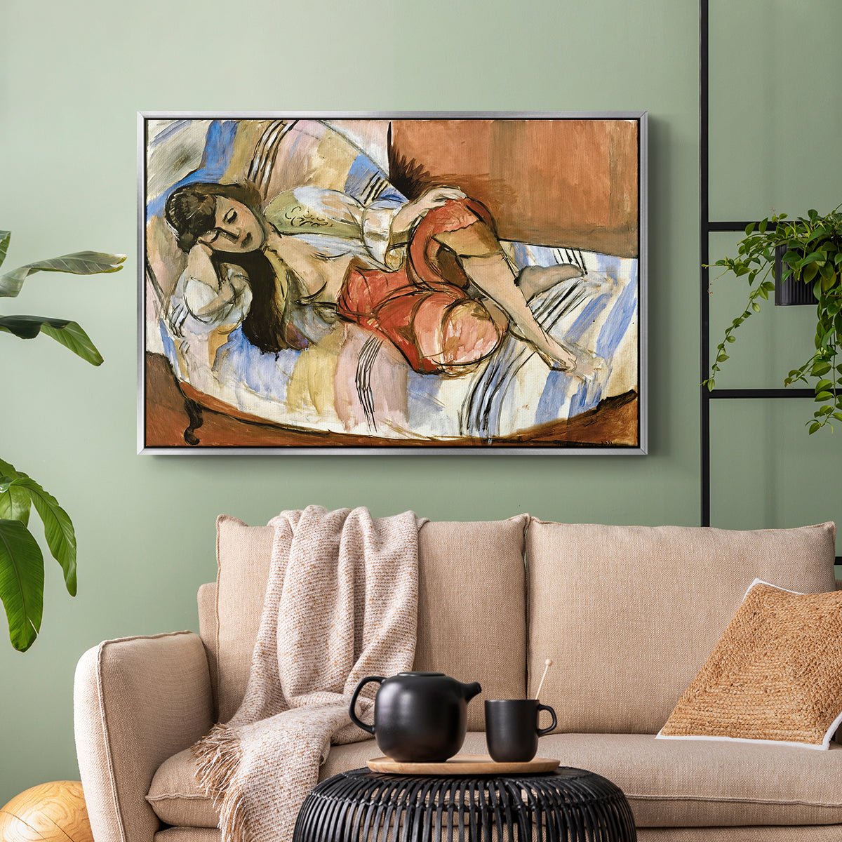 Odalisque, 1923 - Floater Framed Canvas Print