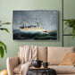 A Ship in the Storm, c. 1899 - Floater Framed Canvas Print