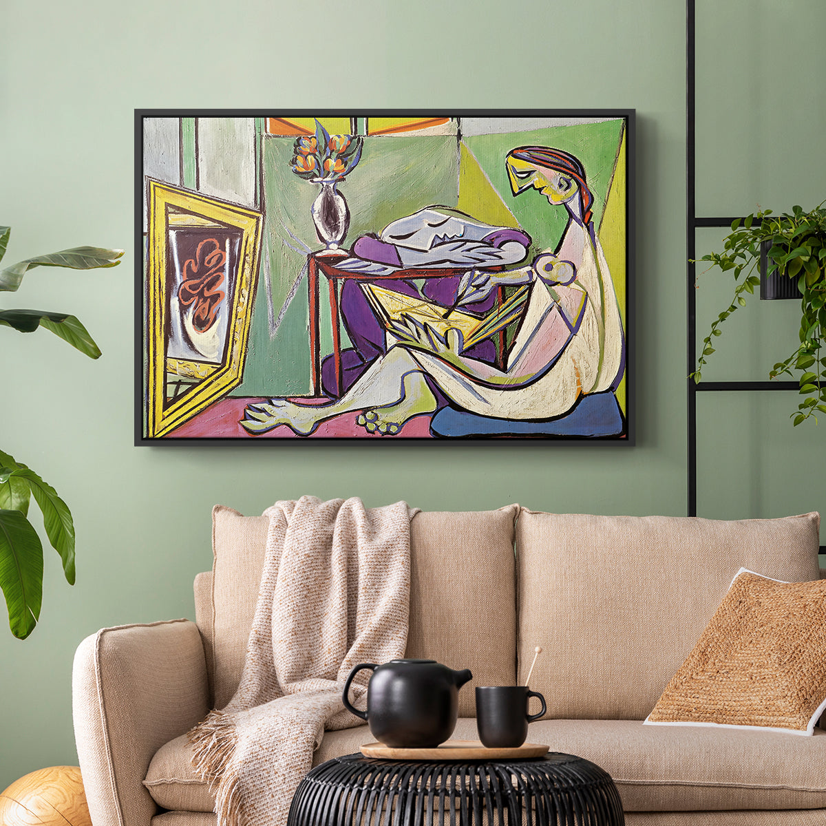 The Muse, 1935 - Floater Framed Canvas Print
