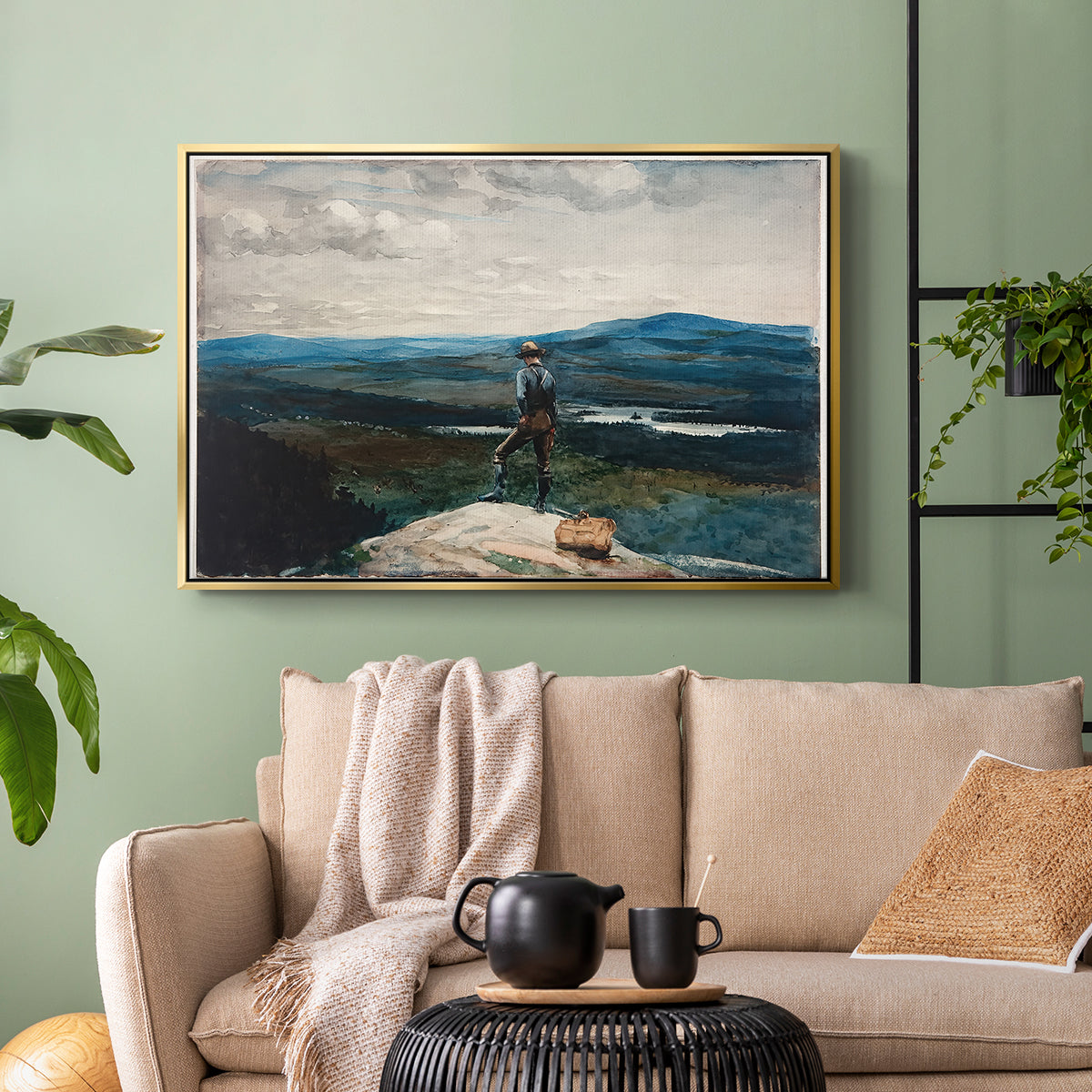 The Ranger, Adirondacks, 1882 - Floater Framed Canvas Print