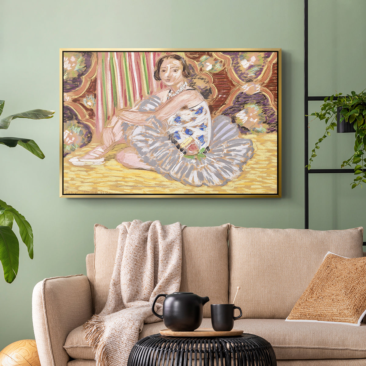 The Dancer (La danseuse), c. 1927 - Floater Framed Canvas Print