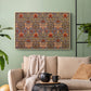 Snakeshead - Red/Cumin, c. 1876 - Floater Framed Canvas Print