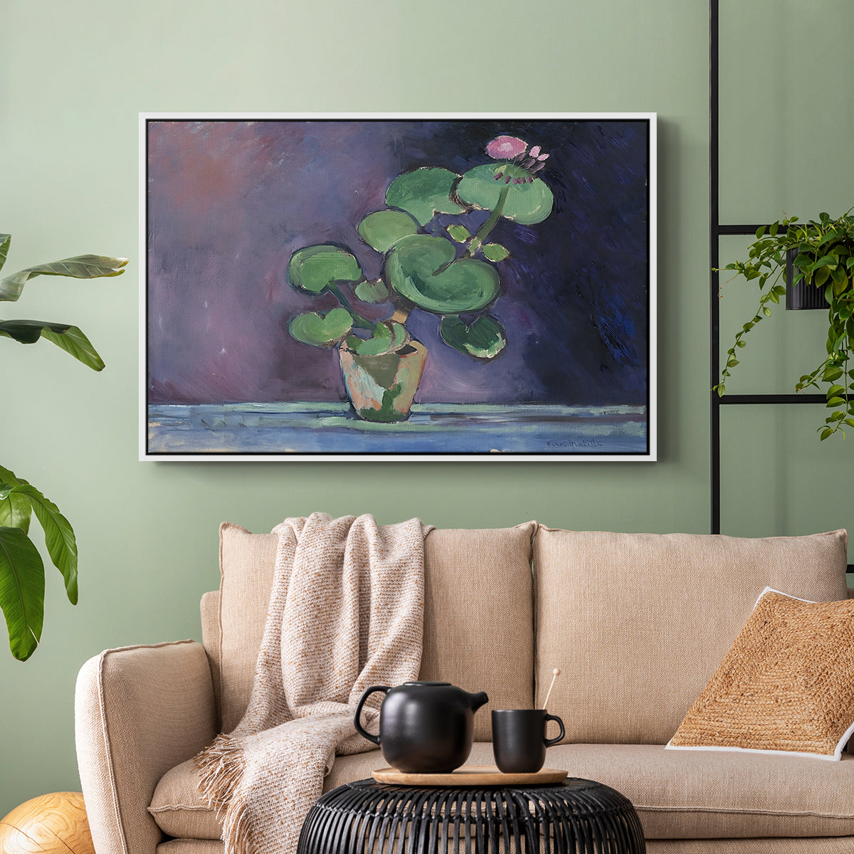 Geranium, 1909 - Floater Framed Canvas Print