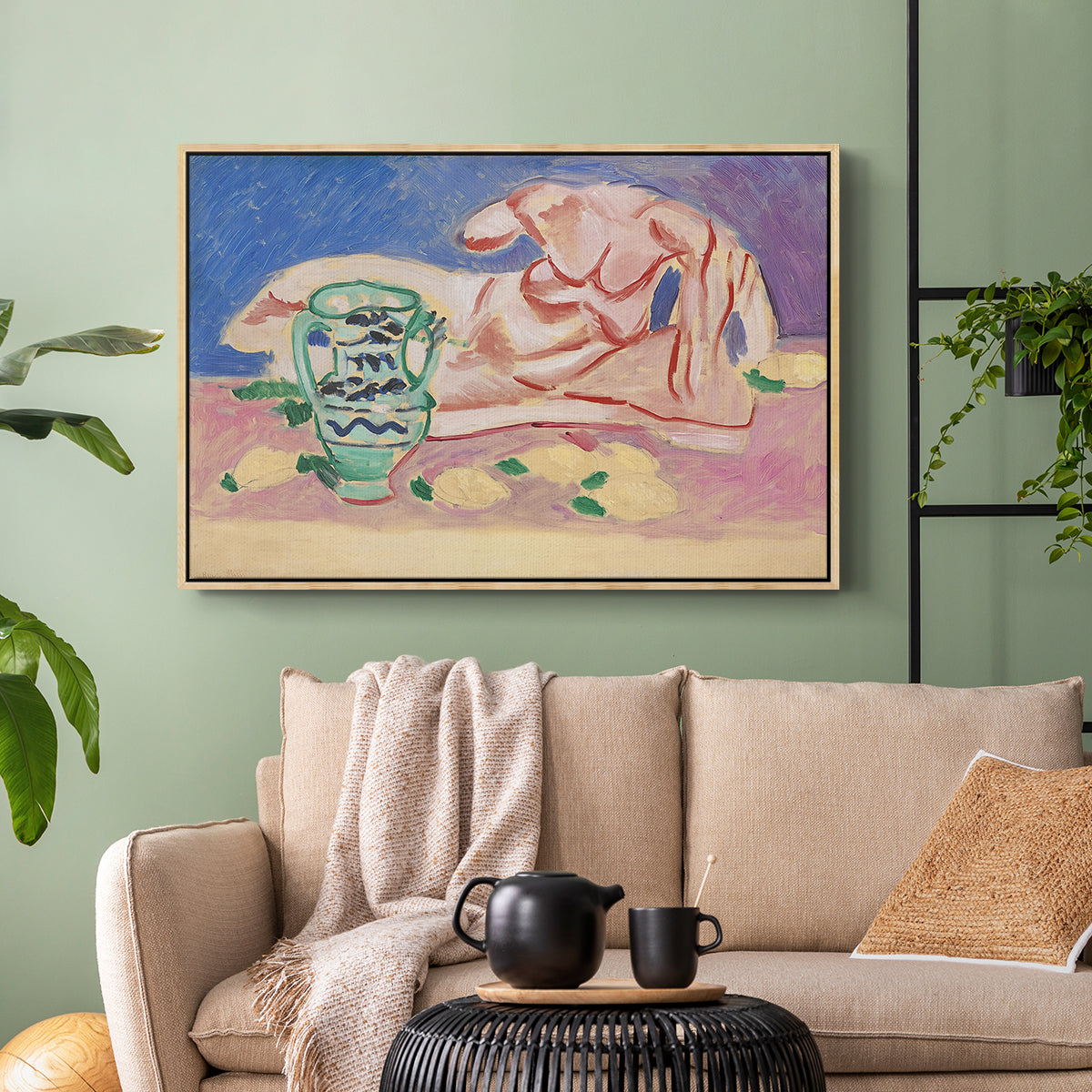 Ilyssus from the Parthenon, 1908 - Floater Framed Canvas Print