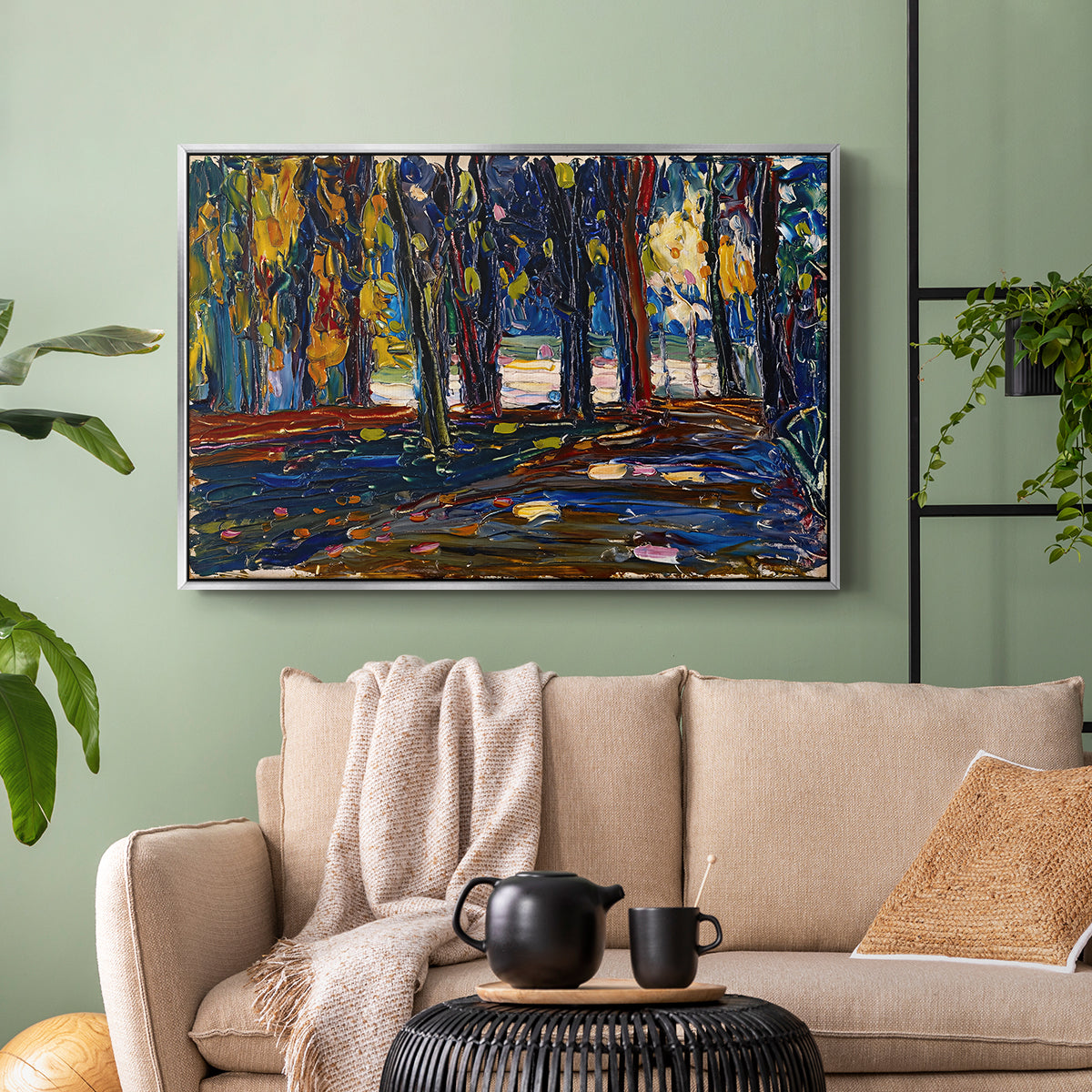 Autumn Study, 1908 - Floater Framed Canvas Print