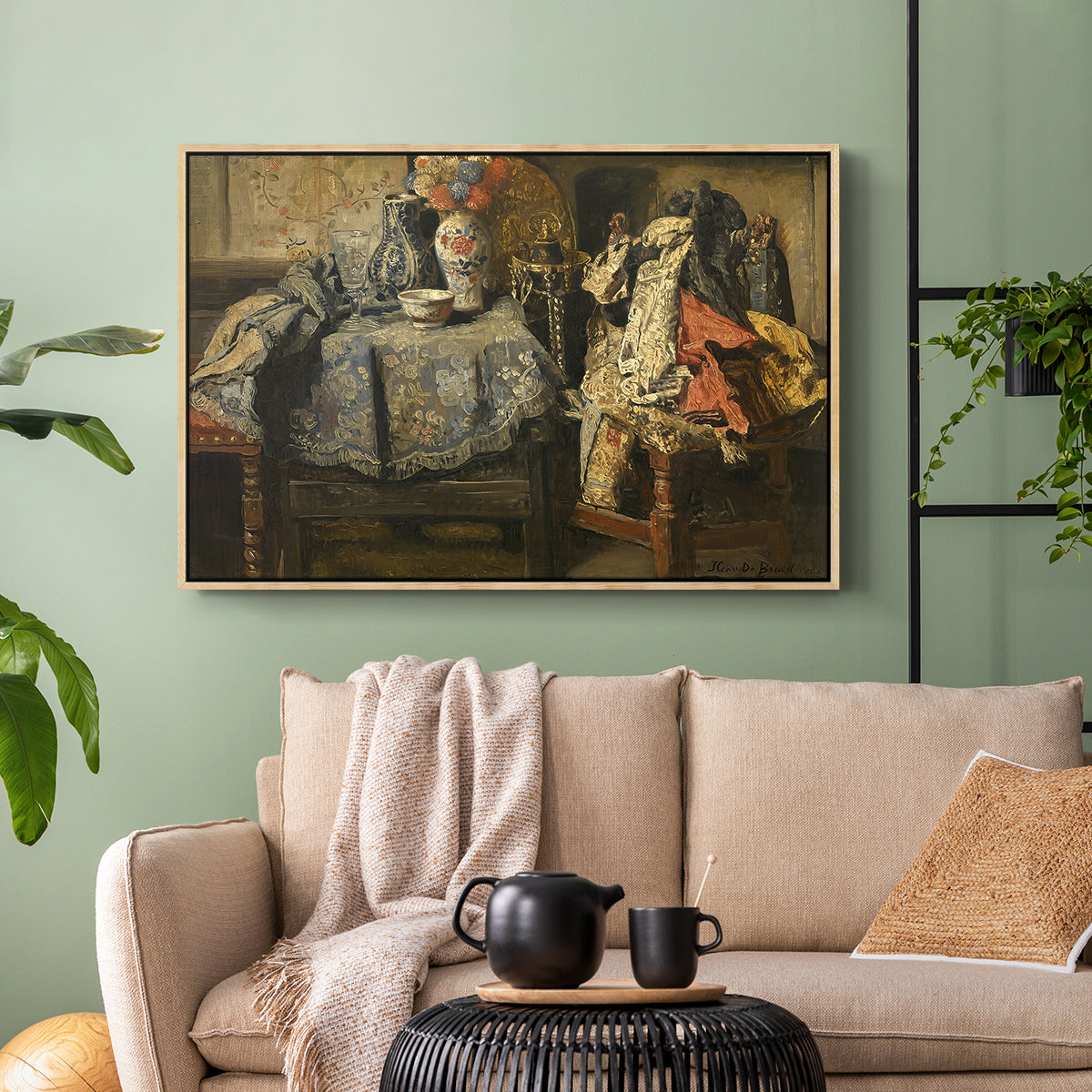 Still Life Requisites, 1885 - Floater Framed Canvas Print