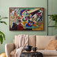 Fragment 2 for Composition VII, 1913 - Floater Framed Canvas Print