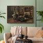 The Studio of Ferdinand De Braekeleer I, Father of the Painter, c. 1873-1885 - Floater Framed Canvas Print