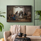 A Group of Danish Artists in Rome, 1837 - Floater Framed Canvas Print