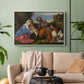 The Holy Family with a Shepherd, c. 1510 - Floater Framed Canvas Print