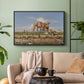 On the Banks of the Nile, Upper Egypt, 1876 - Floater Framed Canvas Print