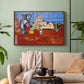 Still Life with a Pewter Jug and Pink Statuette, 1910 - Floater Framed Canvas Print