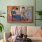 Domino Players, 1921 - Floater Framed Canvas Print