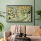 The Large Plane Trees (Road Menders at Saint-Rémy), 1889 - Floater Framed Canvas Print
