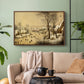 Winter Landscape with Skaters and Bird Trap, 1565 - Floater Framed Canvas Print