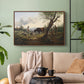 Shepherd with Billy Goat, c. 1830 - Floater Framed Canvas Print