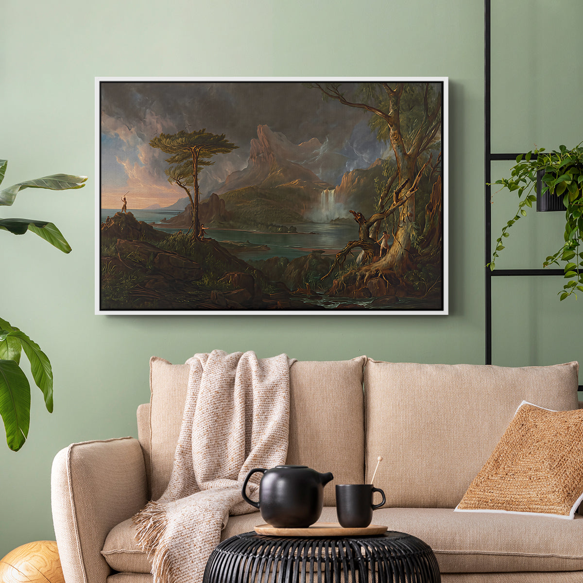A Wild Scene, 1831-1832 - Floater Framed Canvas Print