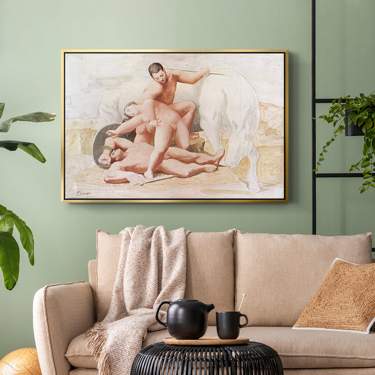 The Abduction, 1920 - Floater Framed Canvas Print