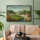 Pastoral Landscape with Stream, Fisherman and Strollers, 1875-1880 - Floater Framed Canvas Print