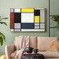 Composition with Yellow, Red, Black, Blue, and Gray, 1920 - Floater Framed Canvas Print