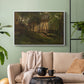 German Farm, 1859 - Floater Framed Canvas Print