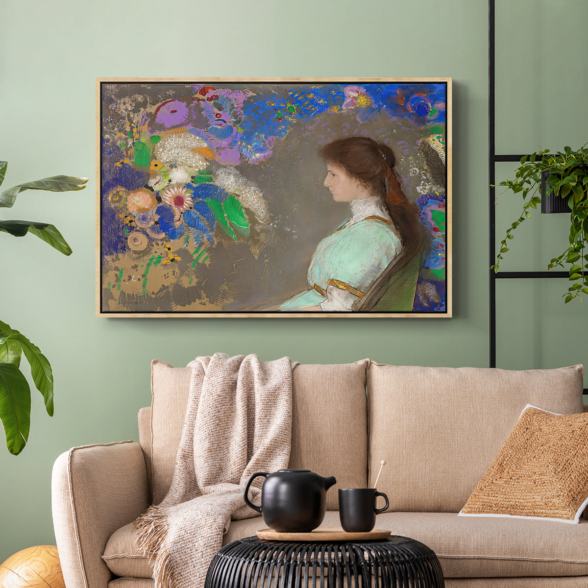Portrait of Violette Heymann, 1910 - Floater Framed Canvas Print