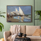 The Beach at Valencia, 1908 - Floater Framed Canvas Print