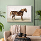A Cart-Horse - Floater Framed Canvas Print