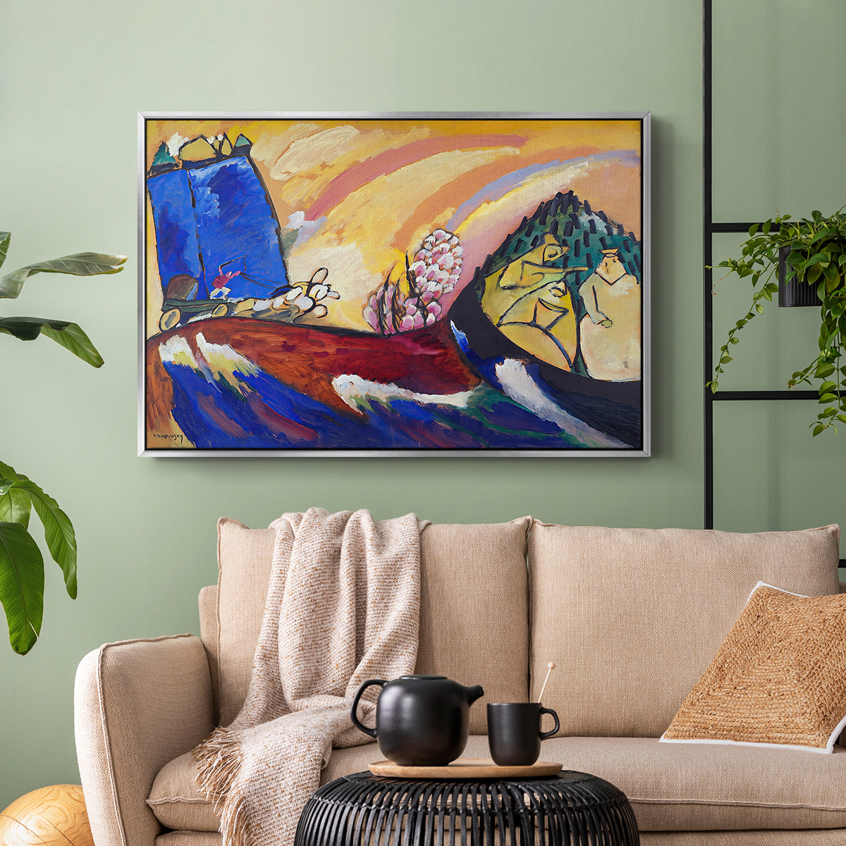 Painting with Troika, 1911 - Floater Framed Canvas Print