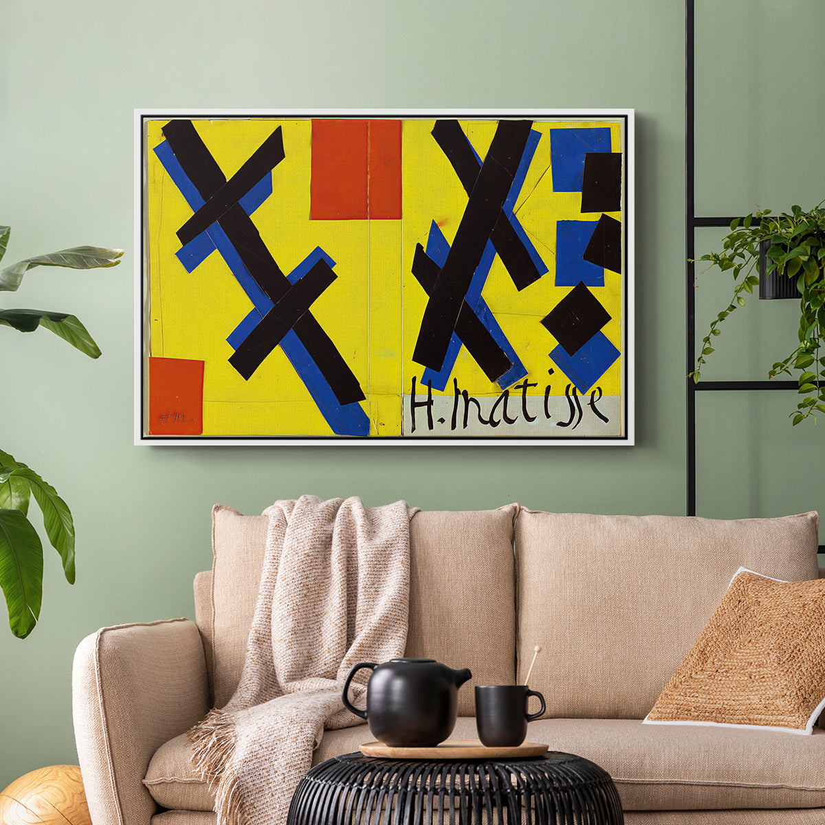 Cover Design for Matisse: His Art and His Public, 1951 - Floater Framed Canvas Print