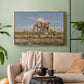 On the Banks of the Nile, Upper Egypt, 1876 - Floater Framed Canvas Print