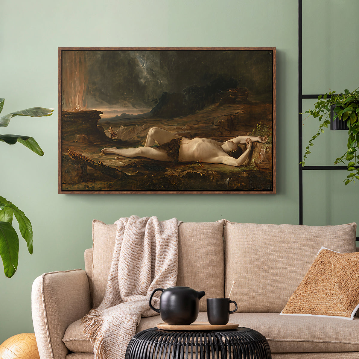 The Dead Abel, 1832 - Floater Framed Canvas Print