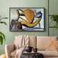 Cat and Big Fish, c. 1931 - Floater Framed Canvas Print