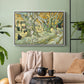 The Large Plane Trees (Road Menders at Saint-Rémy), 1889 - Floater Framed Canvas Print