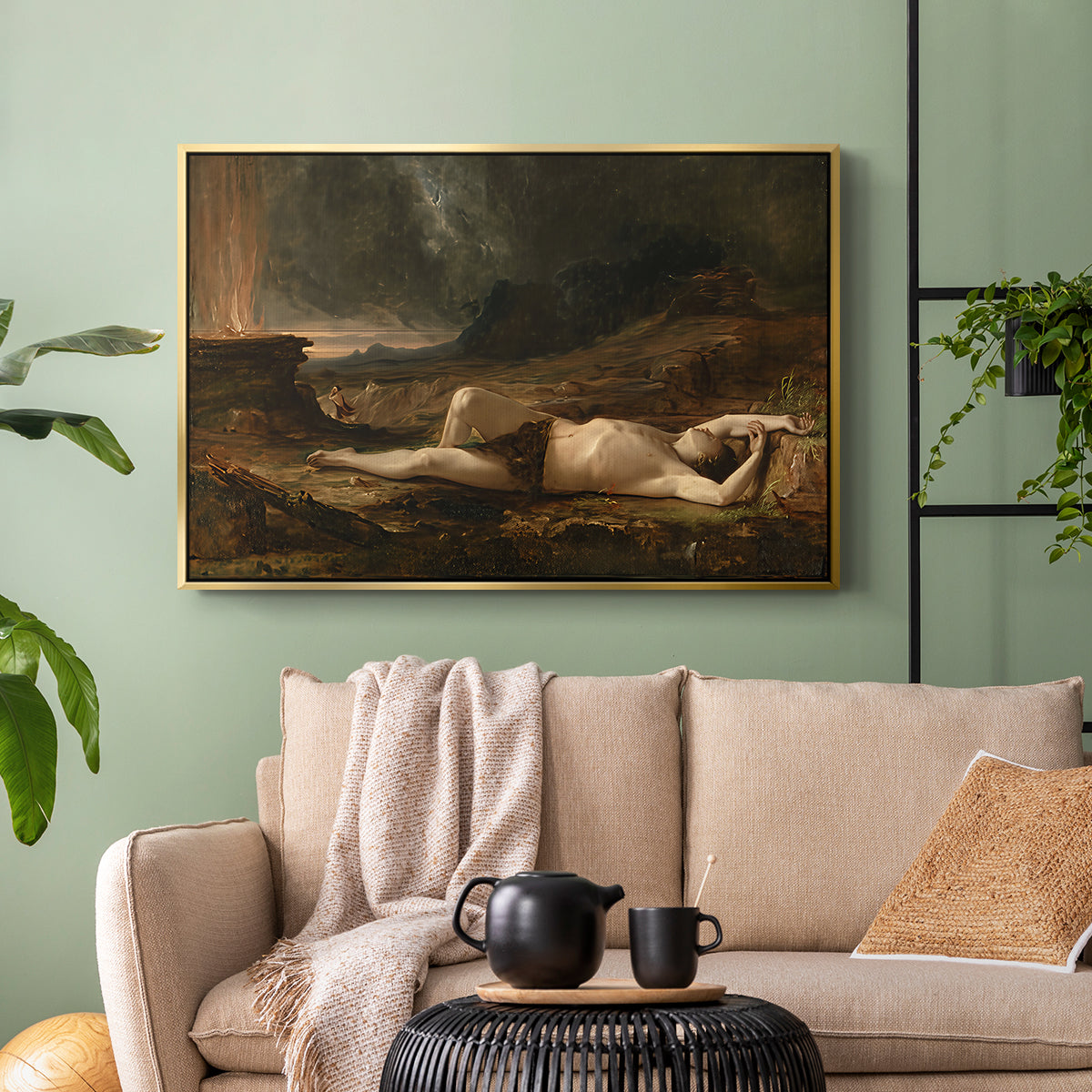 The Dead Abel, 1832 - Floater Framed Canvas Print