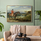 John Levett Hunting at Wychnor, Staffordshire, 1818 - Floater Framed Canvas Print