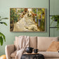Sewing the Sail, 1896 - Floater Framed Canvas Print