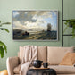 Fresh Breeze on the Norwegian Coast, 1876 - Floater Framed Canvas Print