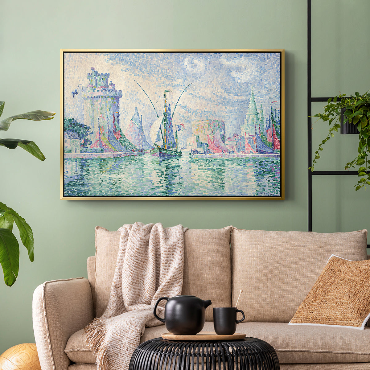 The Green Towers (Les tours vertes, la Rochelle), 1913 - Floater Framed Canvas Print