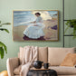 Clotilde on the Beach, 1904 - Floater Framed Canvas Print