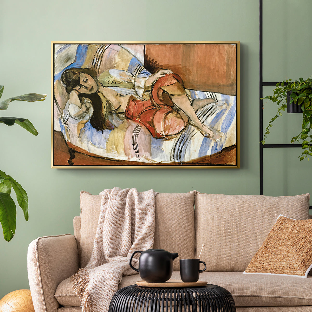 Odalisque, 1923 - Floater Framed Canvas Print