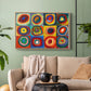 Color Study: Squares with Concentric Circles, 1913 - Floater Framed Canvas Print