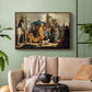 David with Goliath's Head in front of Saul, for Rembrandt, 1627 - Floater Framed Canvas Print