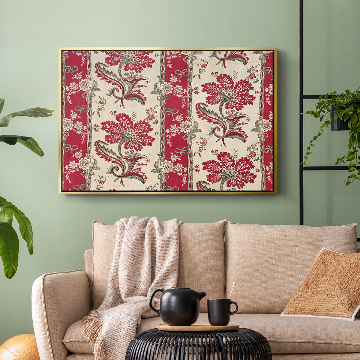 The Flowering Cornucopia (La Corne Fleurie), c. 1789-1850 - Floater Framed Canvas Print