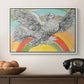 Flying Dove with Rainbow (Colombe volant à l'Arc-en-ciel), 1952 - Floater Framed Canvas Print