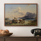 Shepherds and Cattle on Lake Attersee, 1852 - Floater Framed Canvas Print